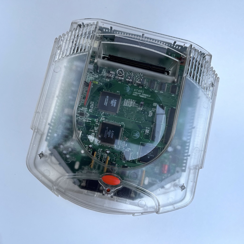 Clear injection molded Jaguar